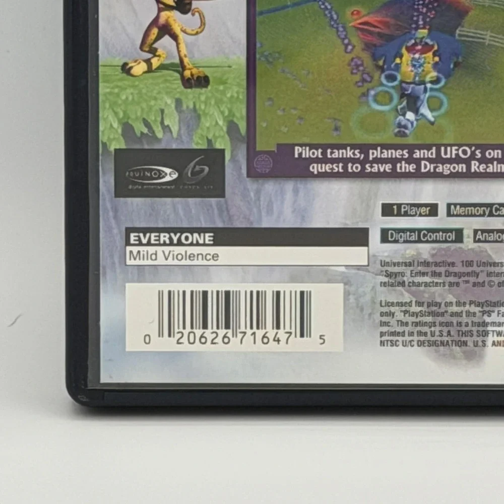 Spyro Enter The Dragonfly Sony PlayStation 2 PS2 Universal ESRB E NTSC-U/C